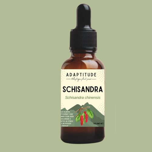 5240370143.jpg Extrait de Schisandra (baie aux cinq saveurs) – 50 ml, flacon compte-gouttes Adaptitude