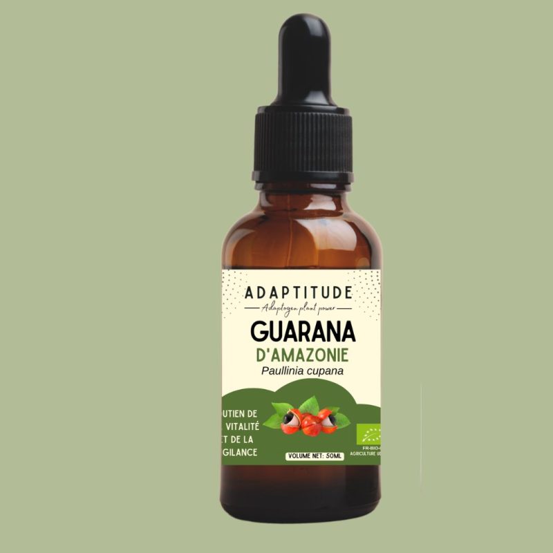6254199081.jpg Extrait de Guarana bio – 50 ml, flacon compte-gouttes Adaptitude