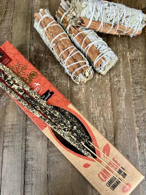 Encens Cannelle Herbio, boîte de 8 bâtonnets labellisés Ecocert