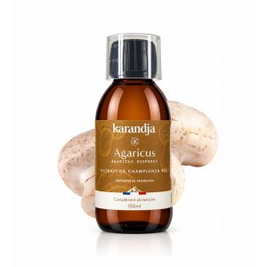 karandja-mycostim-agaricus-150ml-bio.jpg Extrait de champignon bio Agaricus 150 ml, flacon en verre ambré