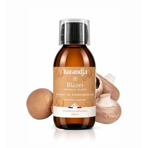 karandja-mycostim-blazei-150ml-bio.jpg Extrait de champignon bio Blazei 150 ml, flacon en verre ambré