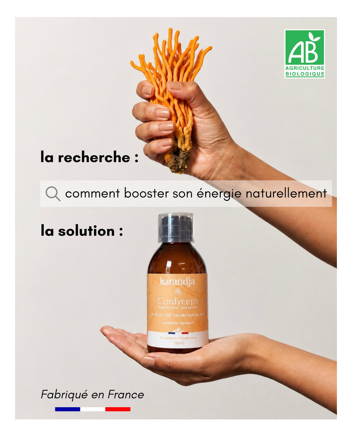 karandja-mycostim-cordyceps-150ml-bio-3.jpg Extrait de champignon bio Cordyceps 150 ml, flacon en verre ambré – vue 4