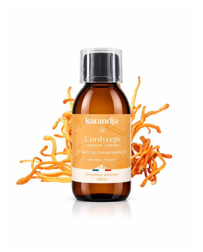 karandja-mycostim-cordyceps-150ml-bio.jpg Extrait de champignon bio Cordyceps 150 ml, flacon en verre ambré
