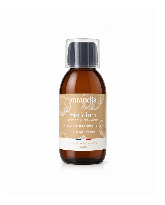 karandja-mycostim-hericium-150ml-bio-1.jpg Extrait de champignon bio Hericium 150 ml, flacon en verre ambré – vue 2