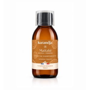 karandja-mycostim-maitake-150ml-bio-1.jpg Extrait de champignon bio Maïtaké 150 ml, flacon en verre ambré – vue 2