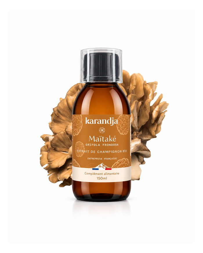 karandja-mycostim-maitake-150ml-bio.jpg Extrait de champignon bio Maïtaké 150 ml, flacon en verre ambré
