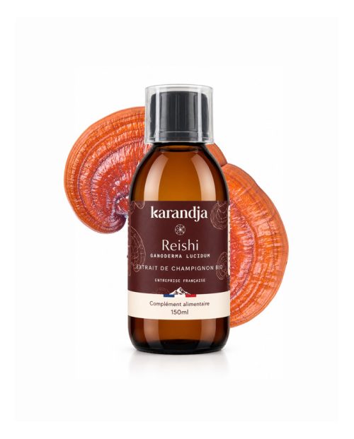karandja-mycostim-reishi-150ml-bio.jpg Extrait de champignon bio Reishi 150 ml, flacon en verre ambré