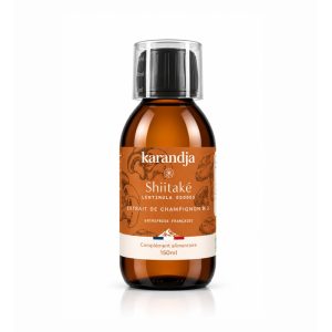 karandja-mycostim-shiitake-150ml-bio-1.jpg Extrait de champignon bio Shiitaké 150 ml, flacon en verre ambré – vue 2
