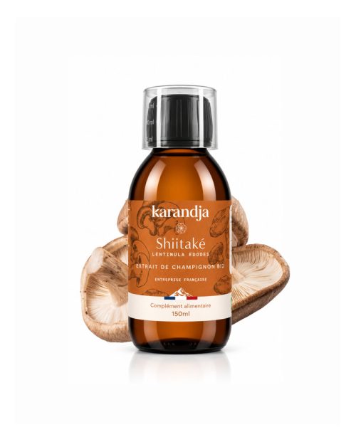 karandja-mycostim-shiitake-150ml-bio.jpg Extrait de champignon bio Shiitaké 150 ml, flacon en verre ambré
