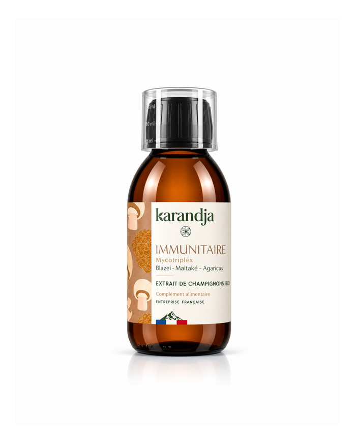 karandja-mycotriplex-n04-immunitaire-150ml-bio-1.jpg Mycotriplex Immunitaire, extrait de champignons bio 150 ml – vue 2